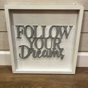 Follow Your Dreams Wall Sign ☁️